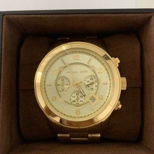 Michael Kors Runway Chronograph Watch- Gold